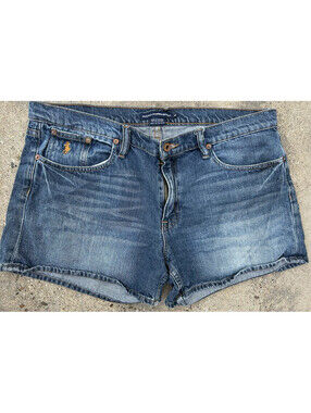 Ralph Lauren Denim Blue Jean Shorts Womens Size 14